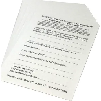 Tiskopis DITIS Posudek k řízení motorových vozidel (Karta k ŘP)