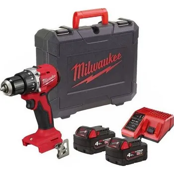 Vrtačka Aku bezuhlíková příklepová vrtačka 18V, 2x 4,0Ah, Kufr, MILWAUKEE 4933492824