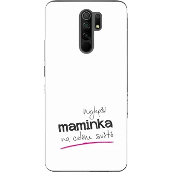 Pouzdro na mobilní telefon Gelový kryt mmCase na Xiaomi Redmi 9 - nejlepší maminka 4 bílé pozadí