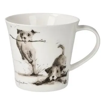 Goebel Peter Schnellhardt Hrnek na čaj Hrající si psi