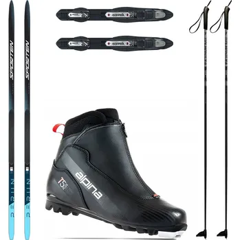 Běžky SPORTEN Perun Pro SKIN NIS se stoupacím pásem + vázání + boty Alpina T5 + hole