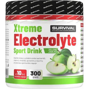 Iontový nápoj Survival Xtreme Electrolyte Sport Drink - 300 g, zelené jablko