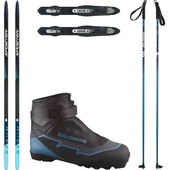 Běžky SPORTEN Perun Pro SKIN NIS se stoupacím pásem + vázání + boty Salomon Escape + hole