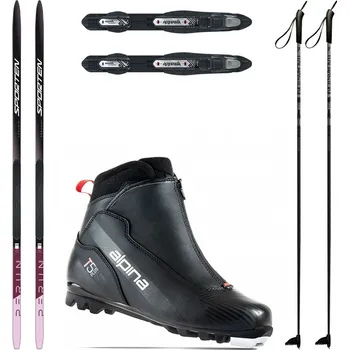 Běžky SPORTEN Perun Pro SKIN W NIS se stoupacím pásem + vázání + boty Alpina T5 Plus + hole