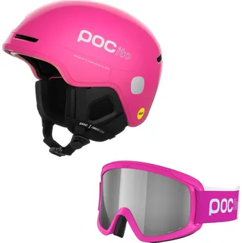 Lyžařská helma POC Pocito Obex Mips & lyžařské brýle POC Pocito Clarity Pink