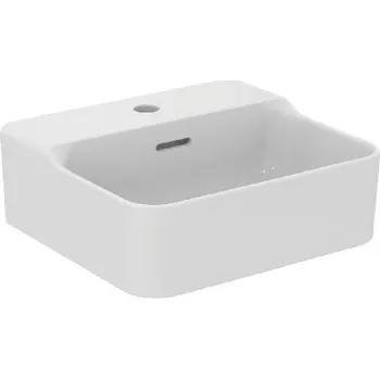 Umyvadlo Ideal Standard Conca Ceram - Umývátko na desku 40x35 cm, s přepadem, otvor pro baterii, bílá T387601