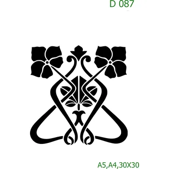 Šablona D 087 - A4 , Nelepící folie