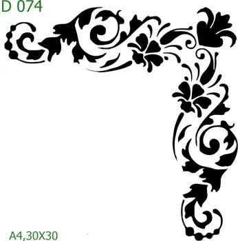 Šablona D 074 - 30 x 30 cm , Nelepící folie