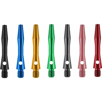 Příslušenství pro šipky Designa Násadky Anodised Aluminium - extra short - black