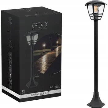 IP kamera Kvadratový osvětlovací sloupek Edo E27 100 cm černý