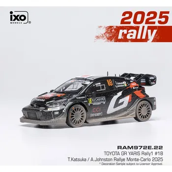 autíčko Toyota GR Yaris Rally1 - Rally Monte Carlo 2025 #18 Katsuta - Johnston 1:43 IXO