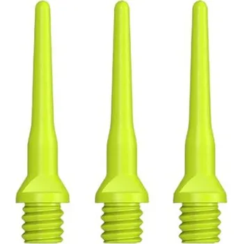 Příslušenství pro šipky Designa Hroty Tufflex short - 30 ks - yellow neon
