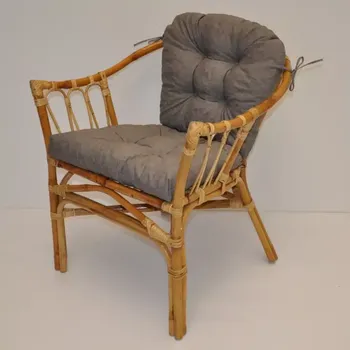 Křeslo Ratanové křeslo Subaliu - šedý melír - SLEVA 3% s kodem radost25