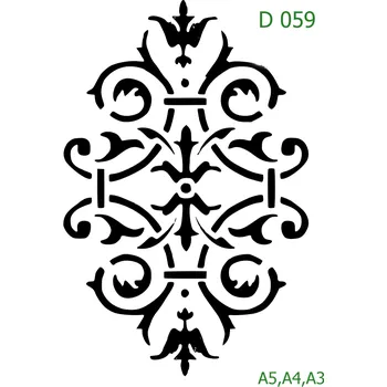 Šablona D 059 - A3 , Nelepící folie