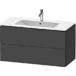 Duravit L-Cube - Umyvadlová skříňka 55x102x48 cm, 2 zásuvky, grafit mat LC624204949