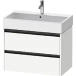 Duravit Ketho.2 - Umyvadlová skříňka 55x78x46 cm, 2 zásuvky, matná bílá K25277018180000
