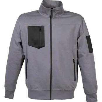 Pánská mikina James Ross Svetr Giacarta pánský šedá S