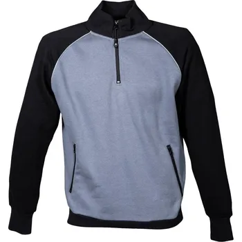 Pánská mikina James Ross Svetr Nottingham šedá/černá XL