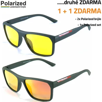 Sluneční brýle AKCE 1+1 ZDARMA, polarizační brýle POLARIZED 2MF6