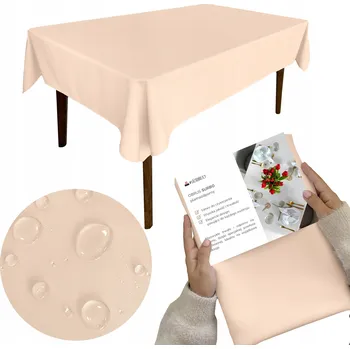 ubrus UBRUS VÁNOČNÍ ODPUZUJÍCÍ TEKUTINY 140x260 cm, VODĚODOLNÝ NA STŮL