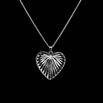 Náhrdelník Výrazný a romantický náhrdelník z nerezové oceli ve stříbrné barvě č. 1697