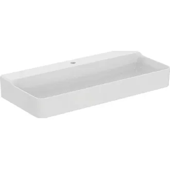 Umyvadlo Ideal Standard Conca Ceram - Umyvadlo 100x45 cm, bez přepadu, otvor pro baterii, bílá T380001