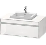 Duravit Ketho - Umyvadlová skříňka 43x100x55 cm, 1 zásuvka, lesklá bílá KT679502222