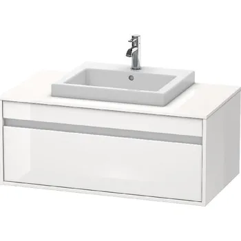 Koupelnový nábytek Duravit Ketho - Umyvadlová skříňka 43x100x55 cm, 1 zásuvka, lesklá bílá KT679502222