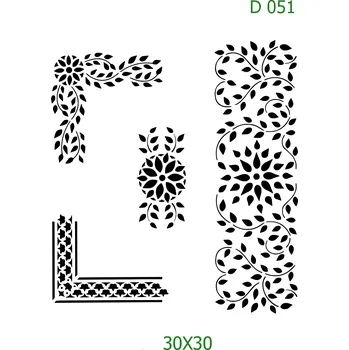 Šablona D 051 - 30 x 30 cm , Lepící fólie