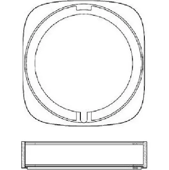 Vodovodní baterie Laufen Concealed Bodies - Prodlužovací rozeta 30 mm HF564008100000