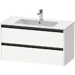 Duravit Ketho.2 - Umyvadlová skříňka 55x101x48 cm, 2 zásuvky, matná bílá K25264018180000
