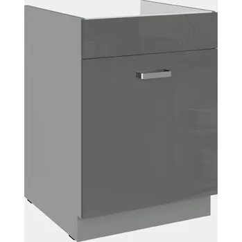 Kuchyňská skříňka Stolarz-Lempert Kuchyňská skříňka Grey - dolní 60 ZL 1S dřezová PREMIUM BOX