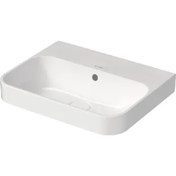 Umyvadlo Duravit Happy D.2 Plus - Umyvadlo na desku, 60x46 cm, s WonderGliss, bílá 23606000601