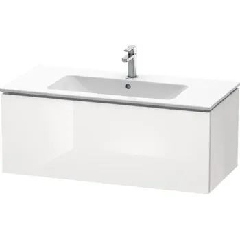 Koupelnový nábytek Duravit L-Cube - Umyvadlová skříňka 40x102x48 cm, 1 zásuvka, lesklá bílá LC614202222