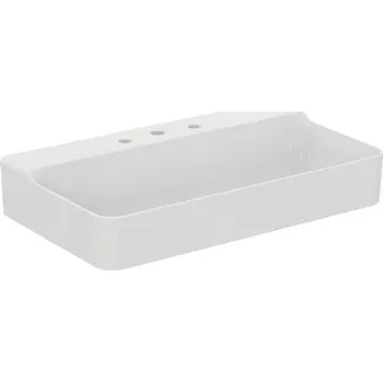 Umyvadlo Ideal Standard Conca Ceram - Umyvadlo 80x45 cm, bez přepadu, 3 otvory pro baterii, bílá T379601