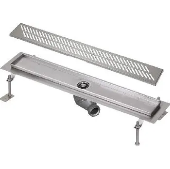 sprchový žlab Sanela Nerezové žlaby - Sprchový žlab do prostoru, délka 75 cm, matná nerez SLKN 03DX