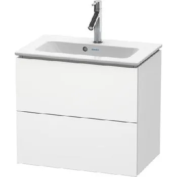 Koupelnový nábytek Duravit L-Cube - Umyvadlová skříňka 55x62x39 cm, 2 zásuvky, bílá mat LC625601818