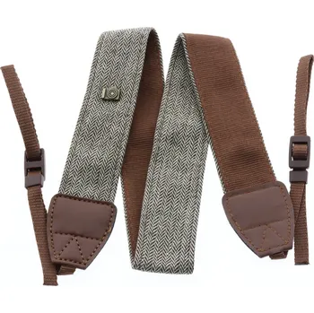 Popruh k fotoaparátu a kameře Popruh na krk vintage hnědá