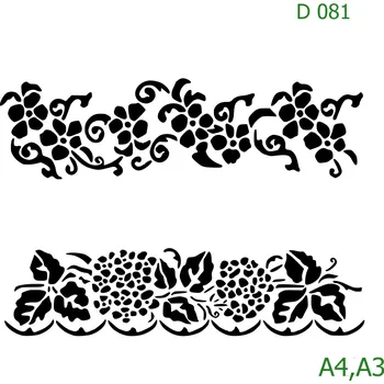 Šablona D 081 - A3 , Nelepící folie