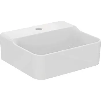 Umyvadlo Ideal Standard Conca Ceram - Umývátko na desku 40x35 cm, bez přepadu, otvor pro baterii, bílá T387801