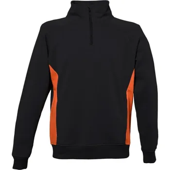 Pánská mikina James Ross Mikina Wisconsin černá/oranžová 3XL