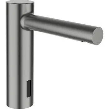 Vodovodní baterie Laufen Twintronic - Elektronická umyvadlová baterie, bez směšovače, bateriové napájení, kartáčovaná ocel HF707004423060