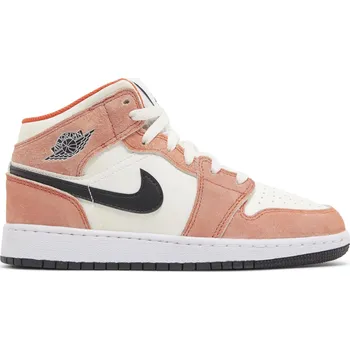 Chlapecká obuv Jordan 1 Mid SE Orange Suede GS DV1336-800