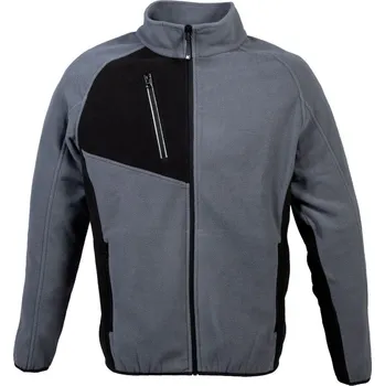 Pánská mikina James Ross Fleecová mikina Edimburgo pánská šedá 4XL