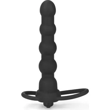 Připínací penis Vibrátor Lovetoy Vibrating Rock Balled Double Prober | Lovetoy