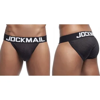 Slipy Pánské sexy síťované slipy Tanga JOCKMAIL - Velikost L