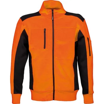 Pánská mikina James Ross Svetr Cambridge oranžová/černá 4XL