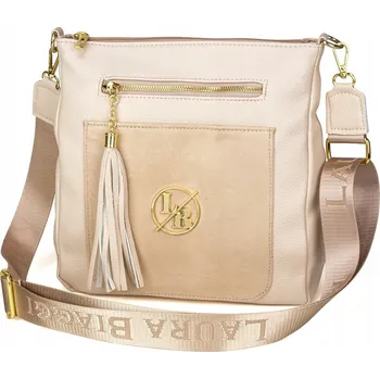 Kabelka Laura Biaggi kabelka, typ kabelka přes rameno, z eko kůže, béžová