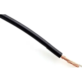 elektrický kabel lanko CYA 120 černá (H07V-K)