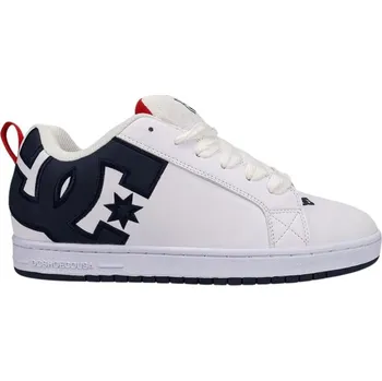 Pánská tenisová obuv Dc shoes pánské boty Court Graffik White / Navy / Red | Bílá | Velikost 10,5 US
